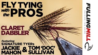 Fly Tying Tutorial A Traditional Claret Dabbler for Irish Loughs with Jackie Mahon and Tom Sullivan [upl. by Kellyn762]