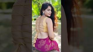 ❤️Beautiful Backless Blouse Design😍Saree Fashion shortvideo backlesssaree saree fashion trend [upl. by Festatus697]