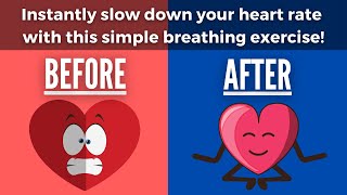 Lower Your Heart Rate With This Slow Breathing Exercise 4 second inhale 8 second exhale [upl. by Cassidy]