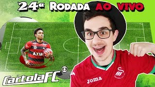 LIVE DICAS 24 RODADA  CARTOLA FC 2018 [upl. by Lenora]