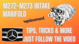 Mercedes M272 M273 intake manifold DIYHD Simple replacement follow the video 350550 Engines [upl. by Iba576]