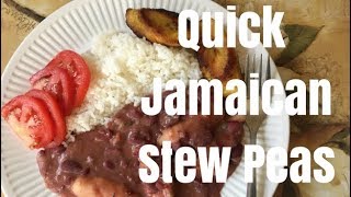 Quickest Way to Make Jamaican Stew Peas amp Rice [upl. by Aurelia106]