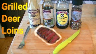 Grilling DEER Tenderloin  BEST Venison Marinade [upl. by Notelrahc]