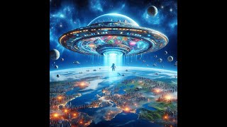 Thursday March 21st 2024AI  Art 2024  You are in a flying saucer above Earth [upl. by Pump]