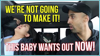 mom gave birth to our baby in the car real footage [upl. by Mair]