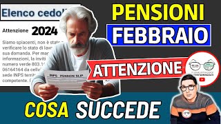 INPS⚠️ PENSIONI FEBBRAIO 2024 ➡ CEDOLINI e DETTAGLIO BLOCCATI con NOVITà AUMENTI NETTI quando [upl. by Anitsahs]