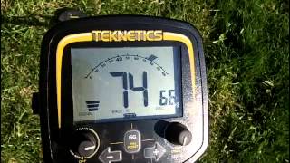 Teknetics G2 metal detector using the NEL sharpshooter and sharp coils [upl. by Ithsav]