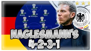 Replicate Nagelsmanns 4231 Germany Tactics in FC24  Euro 2024 [upl. by Ardnat]