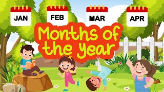 A Year of Fun Months of the Year Song for Kids  Learn the Months with Fun amp Music 🎶 [upl. by Tirreg]