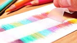 12 GENIUS DRAWING HACKS FOR COLORED PENCILS [upl. by Jandy]