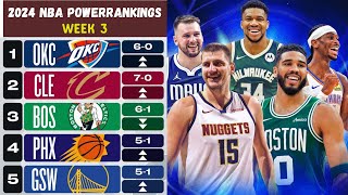 2024 NBA POWER RANKINGS  WEEK 3 [upl. by Gail265]