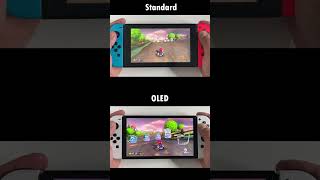 Standard Nintendo Switch vs Switch OLED Comparison nintendoswitcholed nintendoswitch [upl. by Fleeman]