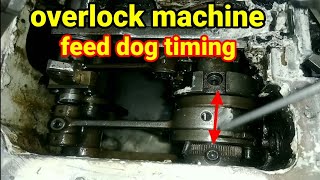 overlock machine timing  overlock machine feed dog timing [upl. by Bullivant]