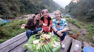 Bất ngờ trước SIÊU TRANG TRẠI nuôi cá TẦM của Pơ  Ái Mí  BẾP TRÊN BẢN amp bửa ăn view TRIỆU ĐÔ 742 [upl. by Arahahs]