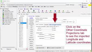 RockWorks17 Excel Import using LonLat coordinates [upl. by Enneiviv]