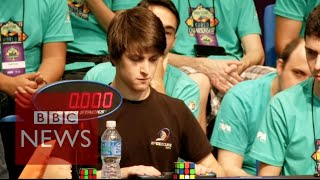 Speedcubing How fast is worlds fastest Rubiks Cube champion BBC News [upl. by Anaik]