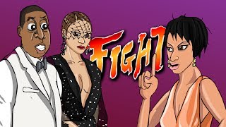 Solange Attacks JayZ ft Beyonce CARTOON PARODY [upl. by Alsi]