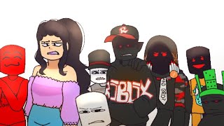 Tubers93 Hugging his Pals and enemies before leaving  Roblox Hackers Animation  Yurii hug meme [upl. by Federico298]