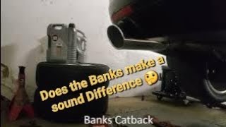 TDI Jetta stock exhaust vs Banks Catback sound [upl. by Tneciv895]