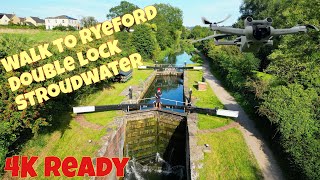 A quick walk along the Stroudwater canal to the beautiful double lock at Ryeford 2023 [upl. by Sidhu176]