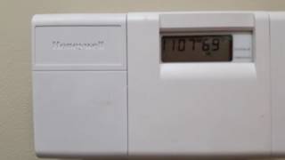 How to change thermostat Honeywell from Celsius to Fahrenheit [upl. by Aicerg]