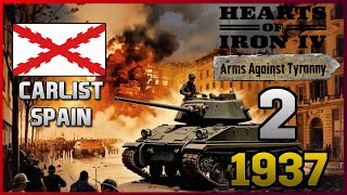 SO IT BEGINS  CARLIST SPAIN IN HOI4  EPISODE 2 [upl. by Marijane757]