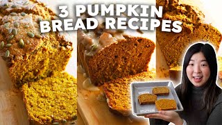 I Tested 3 PUMPKIN BREAD Recipes  Bon Appétit NY Times Cooking amp Yossy Arefi [upl. by Strader]