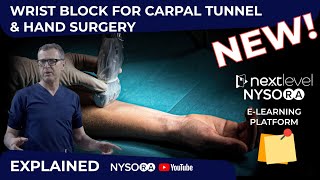 Wrist Block for Carpal Tunnel amp Hand Surgery Explained  Crash course with Dr Hadzic [upl. by Herman]