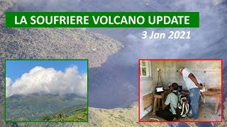 La Soufriere Volcano update  3rd January 2021 [upl. by Ysnil598]