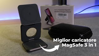 Kuxiu X40 il miglior caricatore MagSafe 3 in 1 per iPhone Apple Watch e AirPods [upl. by Yelyk37]