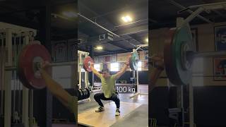 100 kg 220 lb snatch  snatch balance [upl. by Yltnerb443]