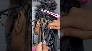 Braids Over Locs 🤯 braids locs transformation naturalhair [upl. by Latreshia980]