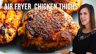 Crispy Air Fryer Chicken Thighs  Boneless  Bone In [upl. by Siramay811]