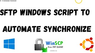 SFTP Windows Script to Automate Synchronize Remote to Local Directory using WinSCP [upl. by Juana731]