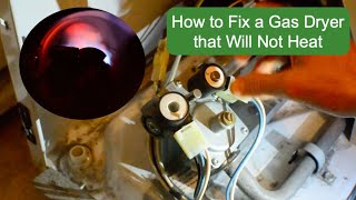 Fix a Gas Dryer That Will Not Heat  Complete How to Guide [upl. by Schechter800]