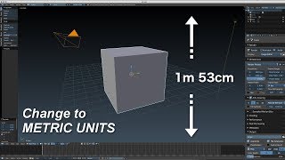 Blender Tutorial How to set Blender to Metric units [upl. by Leima]