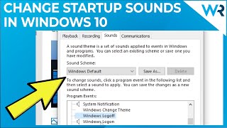 How to change the Windows 10 Startup or Shutdown sounds [upl. by Gardal]