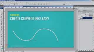 How to Draw Curved Lines in Photoshop [upl. by Ashly]