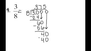 41 Terminating amp Repeating Decimals [upl. by Notsirk]