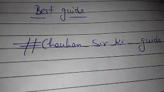 Chauhan sir ki Guide  Chauhan sir ki guide unacademy Ad  kc Chauhan sir [upl. by Eidna838]