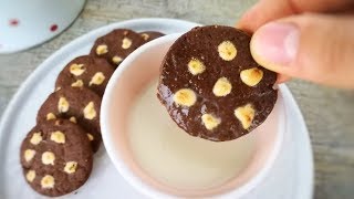 PAN DI STELLE ✨FATTI IN CASA Ricetta biscotti per la colazione al cacao e nocciole senza burro [upl. by Ap14]