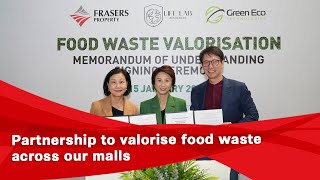 Food Waste Valorisation MOU Signing Ceremony in Singapore [upl. by Eleph15]