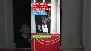 CATHERINE PRINCESS OF WALES CLOSES WINDOW HERSELFprincelouis britishroyalfamily shortsfeed SHORT [upl. by Yedoc]