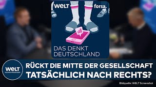 DAS DENKT DEUTSCHLAND Rückt die Mitte der Gesellschaft tatsächlich nach rechts  WELT Podcast [upl. by Sardella916]