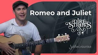 How to play Romeo and Juliet on guitar  Dire Straits  Mark Knopfler [upl. by Gaw]