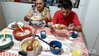 ALMOÇO DA VOVÓ BIFE PICADINHO SALADA DE REPOLHO MACARRÃO COM SARDINHA [upl. by Batty]