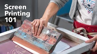 The Basics of Screen Printing  Screen Printing Tutorial [upl. by Ebba]