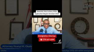 Diversity Visa Lottery 2026 Application starts October 2024 [upl. by Akcimehs584]