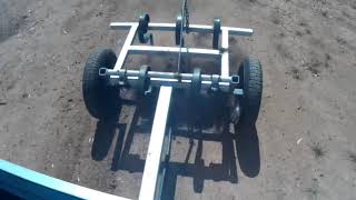 Home made scarifier plow plough seeder etc [upl. by Aissilem]