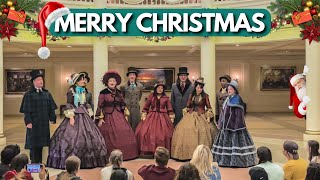 Voices of Liberty Dickens Carolers Singing Christmas Songs  EPCOT Disney World Florida [upl. by Piane]